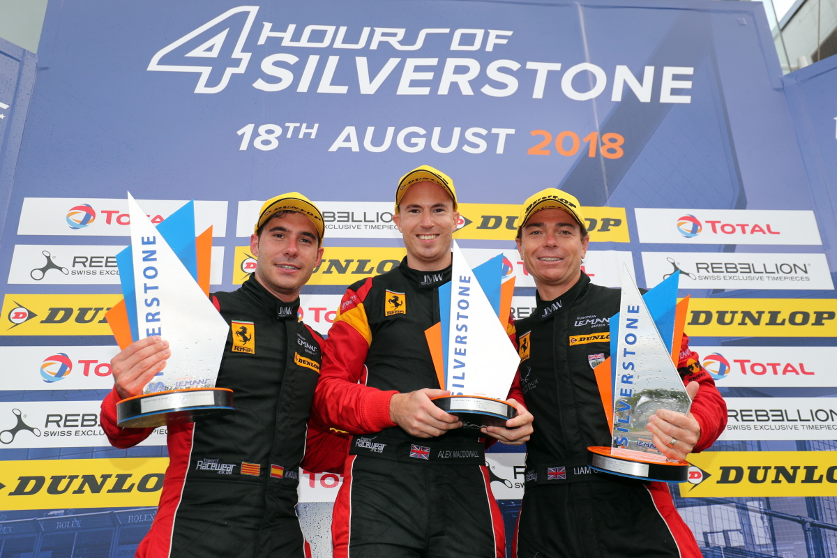 REMARKABLE WIN FOR MACDOWALL & JMW AT SILVERSTONE REIGNITES ELMS LMGTE TITLE CHALLENGE